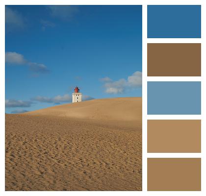 Beach Sand Dunes Lighthouse Image
